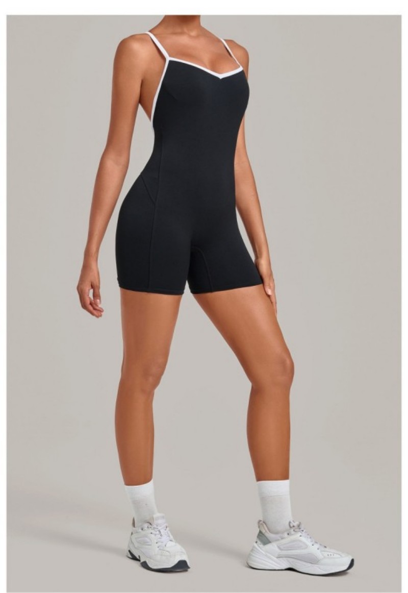 Sleeveless Fitness Yoga Jumpsuit Belly One-piece Stylish and Comfortable Fitness Wear FGB3369