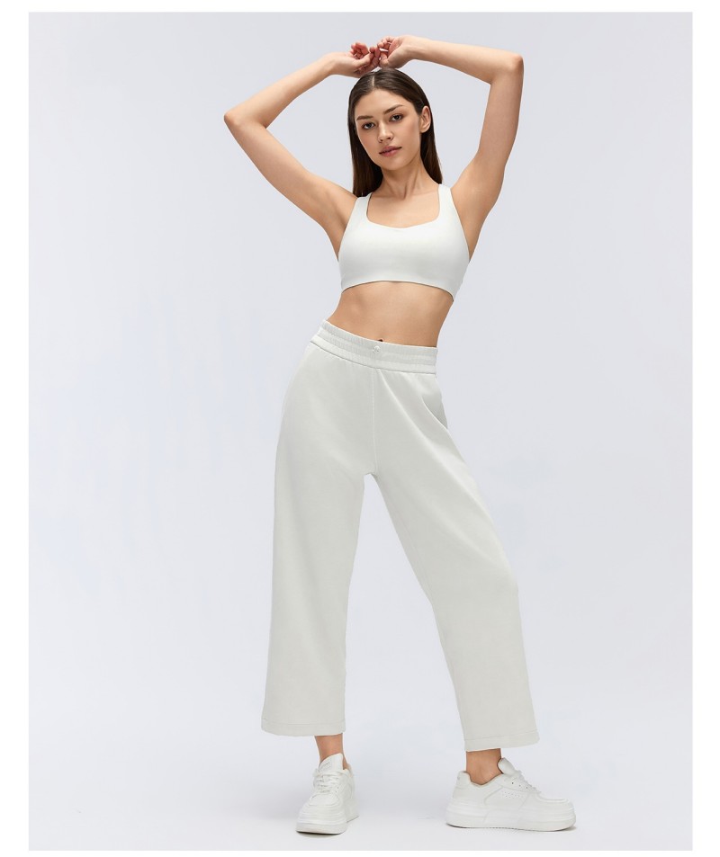 Womens Clothing Gym Fitness Sportswear Loose Sweatpants Casual High Waist Pants for Women Leisurewear Workout Pants  FGBD26013