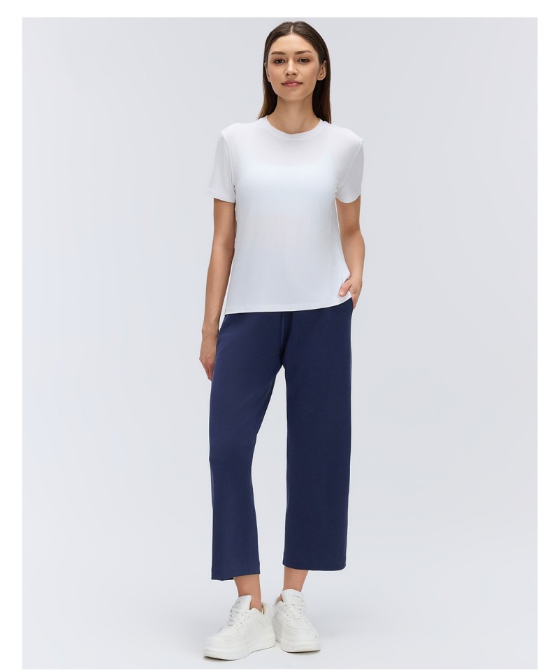 Womens Clothing Gym Fitness Sportswear Loose Sweatpants Casual High Waist Pants for Women Leisurewear Workout Pants  FGBD26013