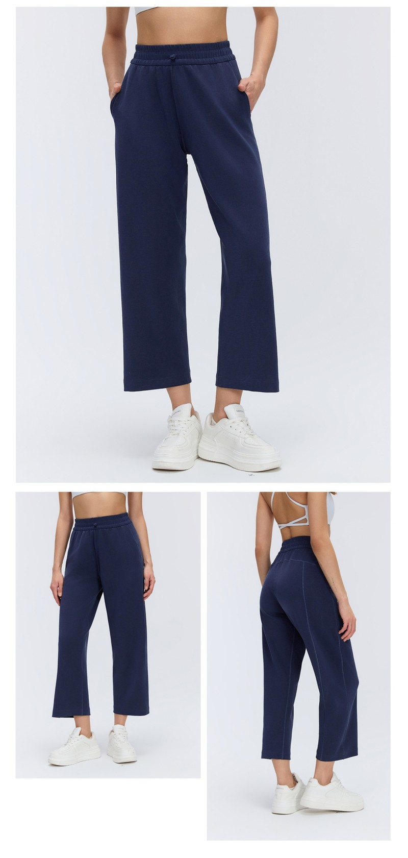 Womens Clothing Gym Fitness Sportswear Loose Sweatpants Casual High Waist Pants for Women Leisurewear Workout Pants  FGBD26013