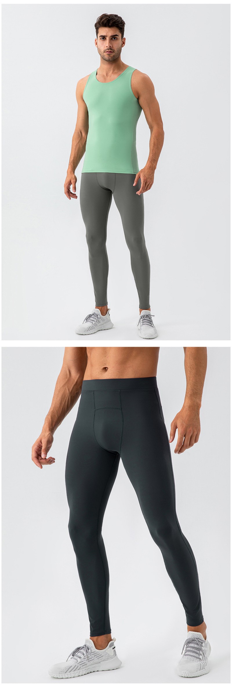 Quick Dry Men's Sports Training Pants High Elasticity High Quality Men's Compression Leggings for Running  EFGBYEL-31341