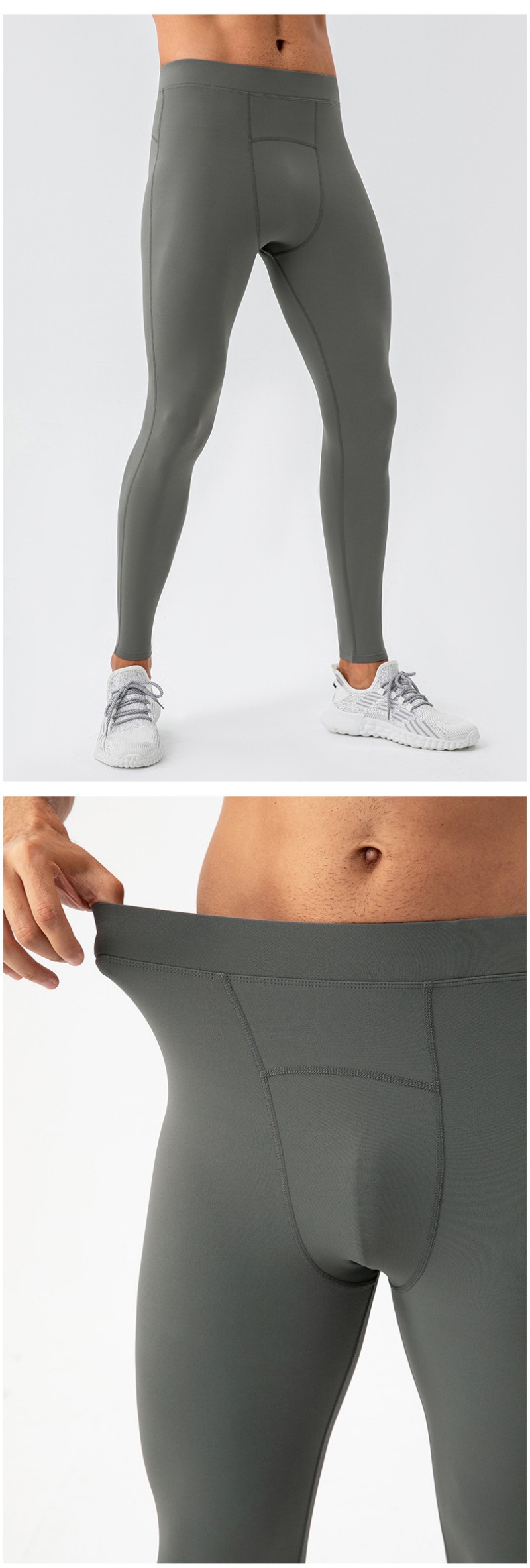 Quick Dry Men's Sports Training Pants High Elasticity High Quality Men's Compression Leggings for Running  EFGBYEL-31341
