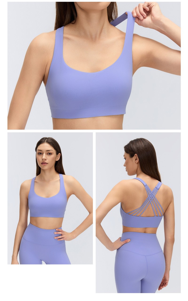 Solid Color Women's Fitness Yoga Bra Sets Lightweight Breathable Sports Training Yoga Bra FGBD26057