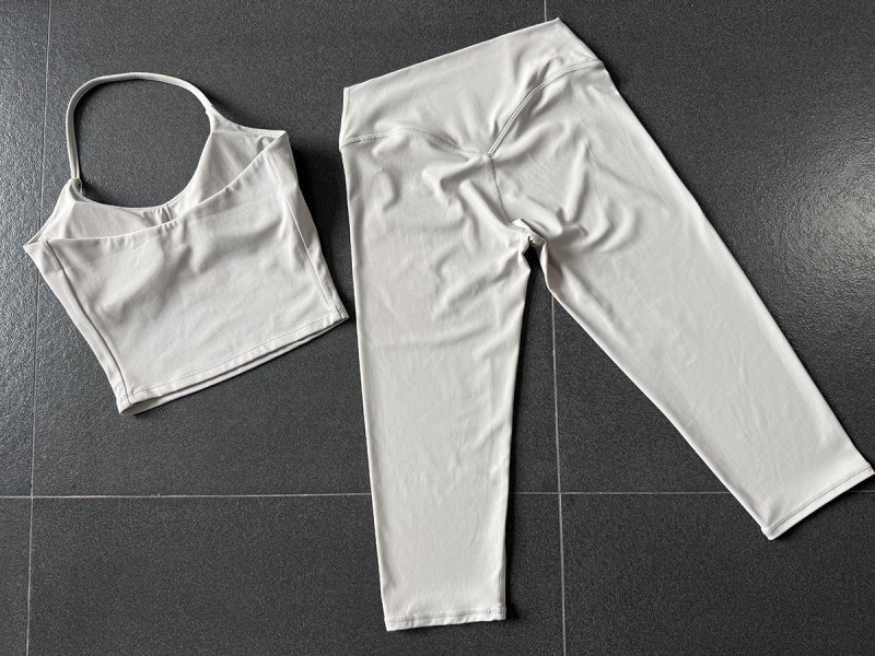 Woman 2 Piece Workout Outfits Running Activewear Sport Singlets and High Waist 3/4 Length Leggings Yoga Sets for Women FGB2712 4665