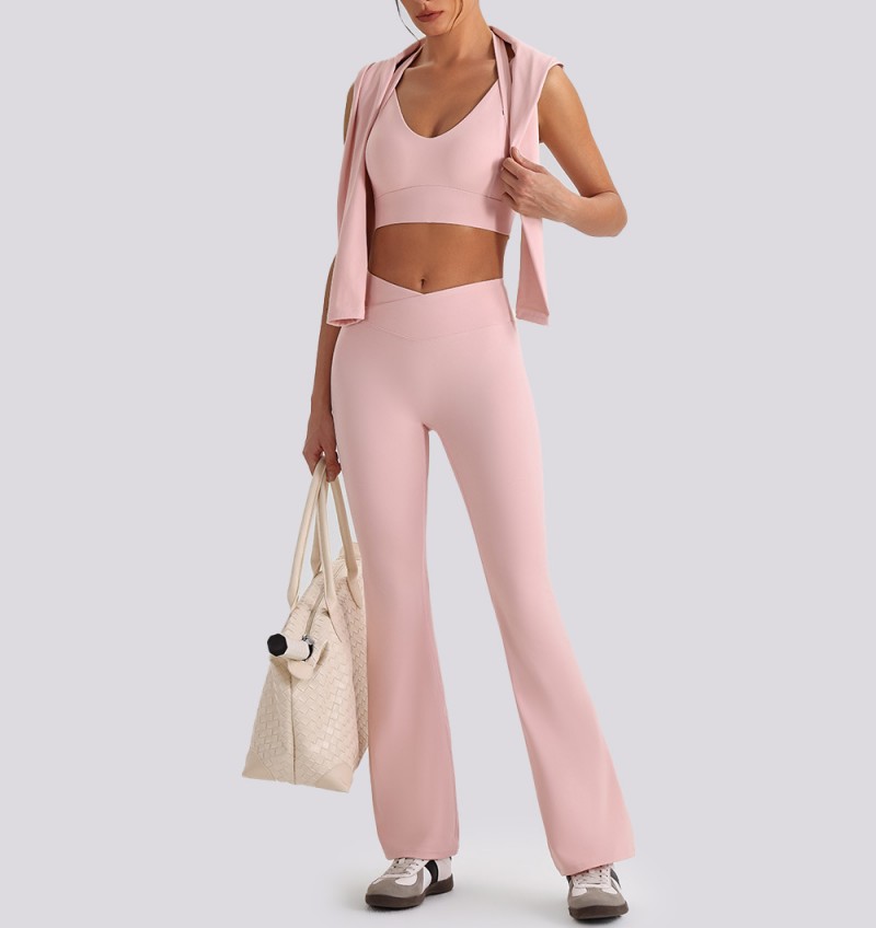 Gym Clothing Active Wear Yoga Set Bra Jackets Tight Fitting Short Top Casual Fitness Suit Women Yoga Sets FGBYW610 YW612 KW473