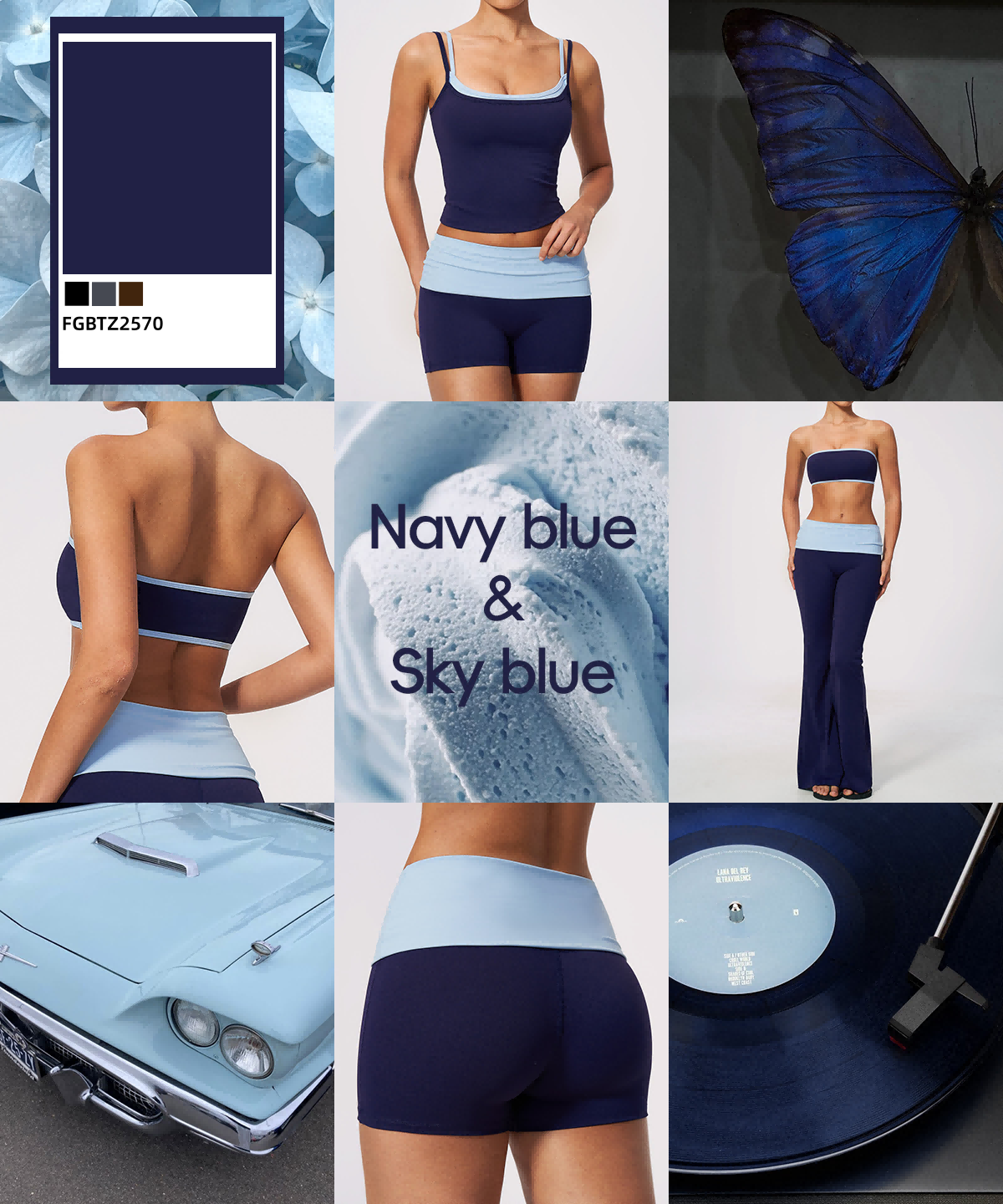 FGBTZ2570 New 4-Piece Yoga Set: A Perfect Combination of Style and Comfort