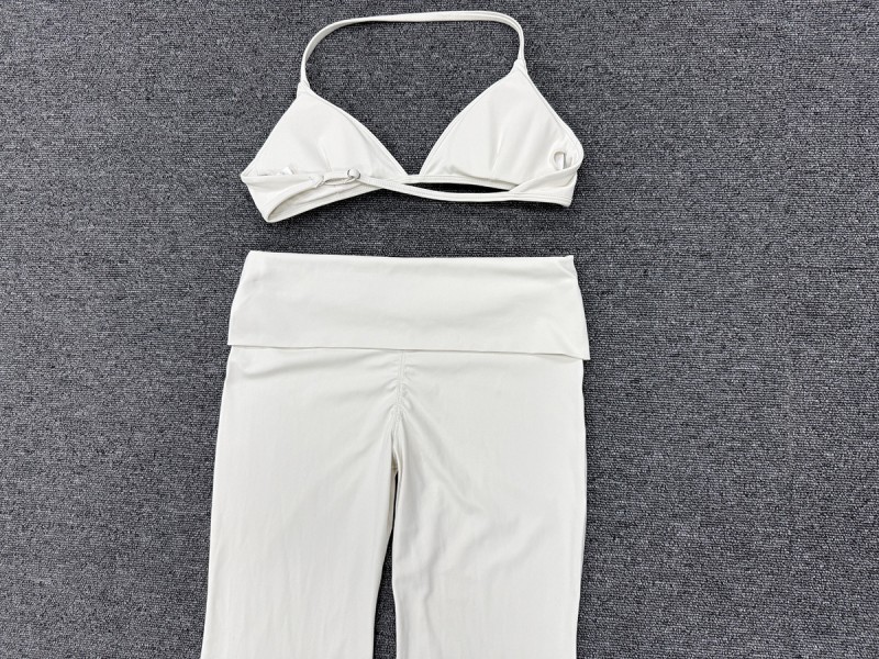 Yoga Fitness Workout Gym Active Sports Bra With Flare Leggings Set for Women FGB1221 2257