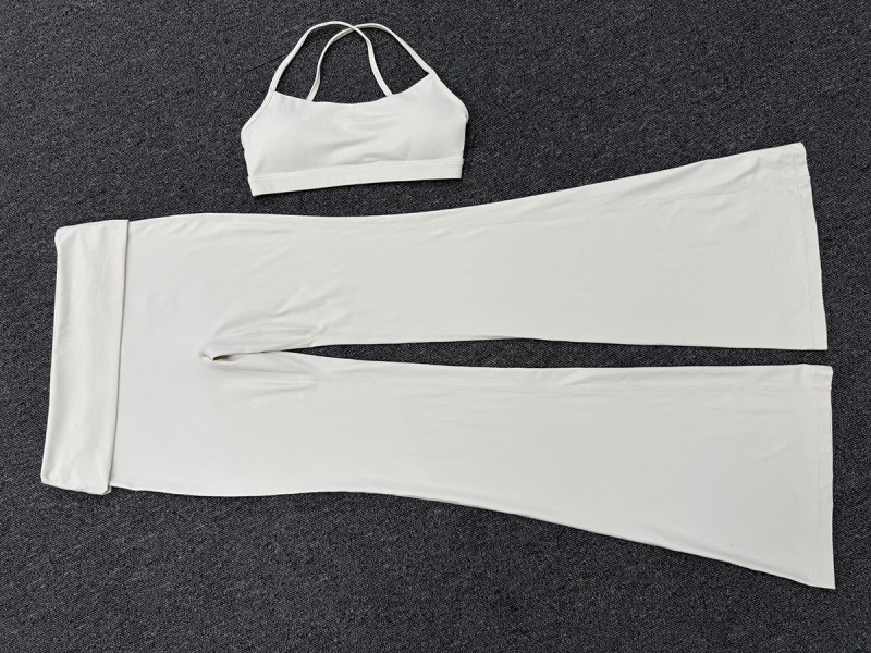 Quick Drying Breathable Yoga Sets Solid Color Gym Clothing Sports Yoga Bra Top 2-Piece FGB4686 2257
