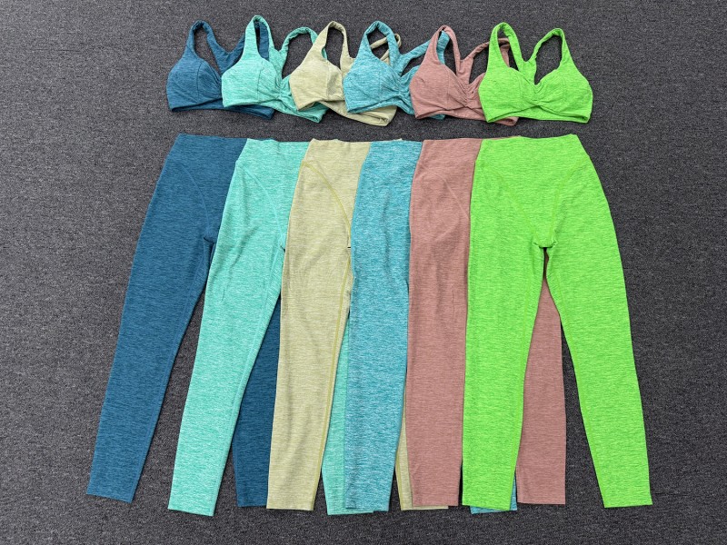 Women Fitness Wear Quick Dry Soft 4 Way Stretch Two Piece Yoga Set Bra High Waist Leggings FGB9291 1567