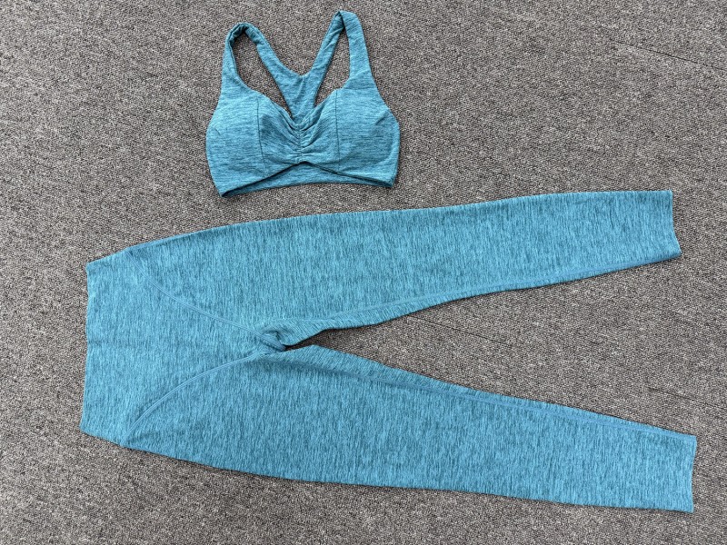 Women Fitness Wear Quick Dry Soft 4 Way Stretch Two Piece Yoga Set Bra High Waist Leggings FGB9291 1567