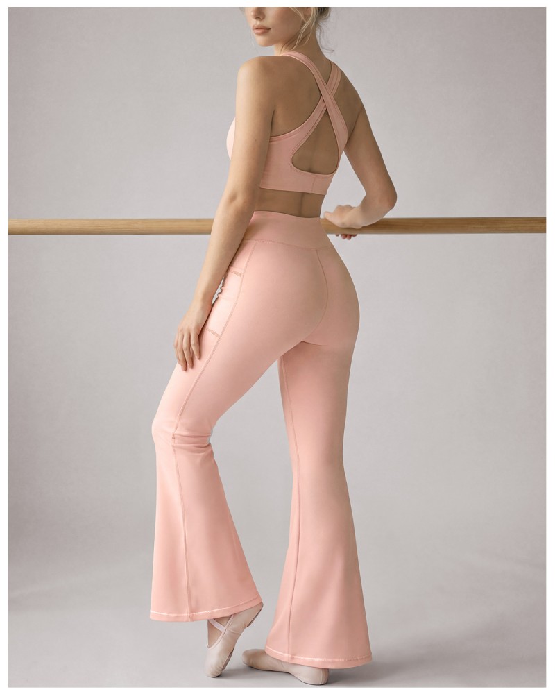 Women's Solid 2-Piece Yoga Set Breathable Lightweight Quick Dry Spandex/Nylon FGBYP26005
