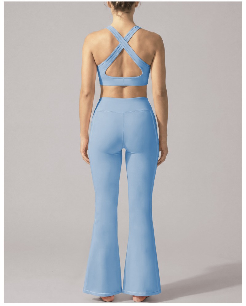 Women's Solid 2-Piece Yoga Set Breathable Lightweight Quick Dry Spandex/Nylon FGBYP26005
