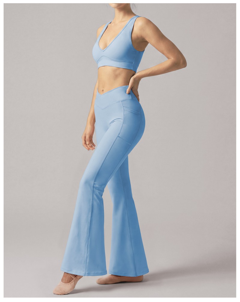 Women's Solid 2-Piece Yoga Set Breathable Lightweight Quick Dry Spandex/Nylon FGBYP26005