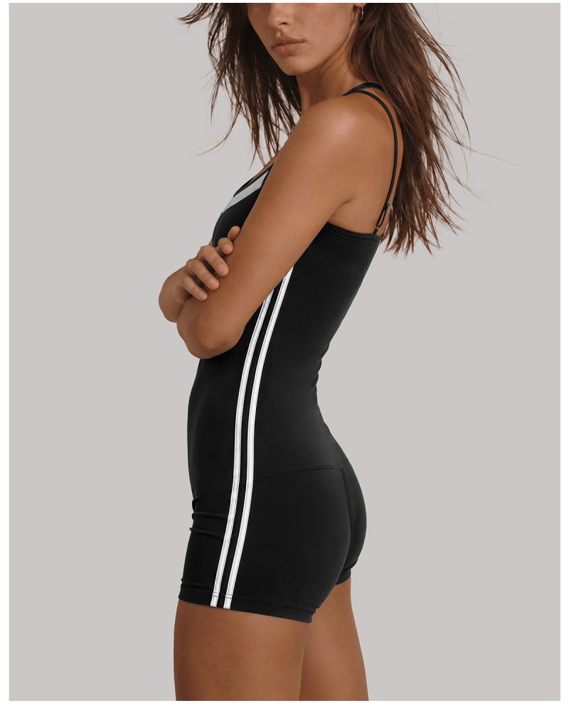 Women's Backless Yoga Workout Jumpsuit Shorts Lightweight Four-Way Stretch FGBYP26025
