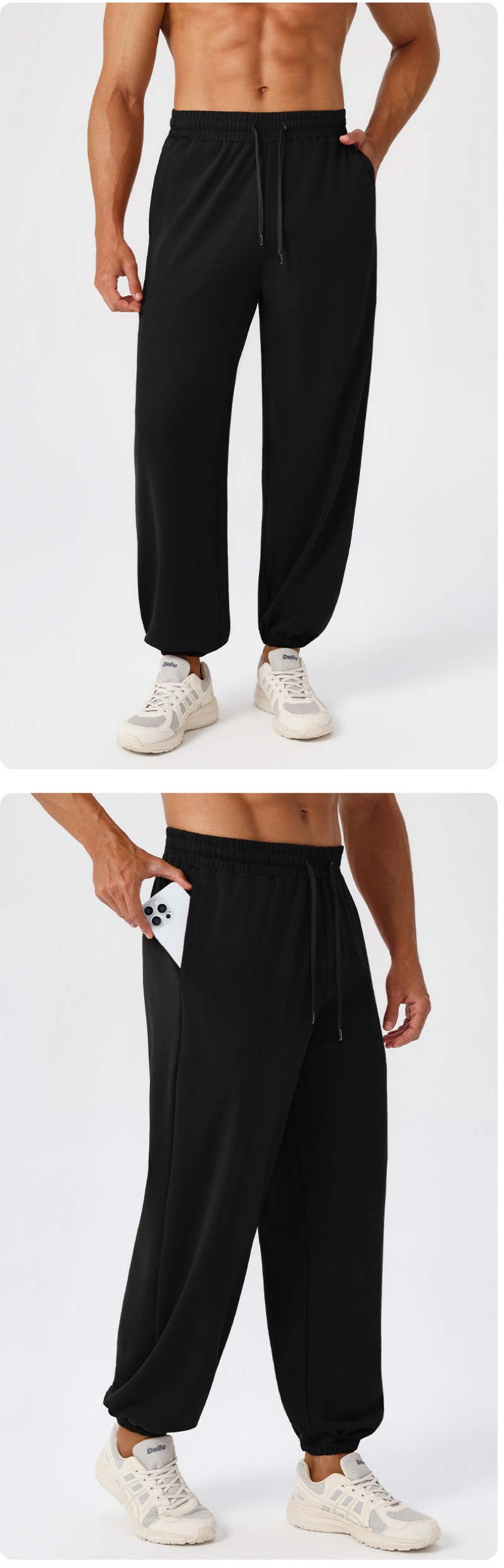 Jogger Stretch Elastic Waist Athletic Workout Cargo Pants Men's Lightweight Cargo Sweatpants EFGBYEL-51349