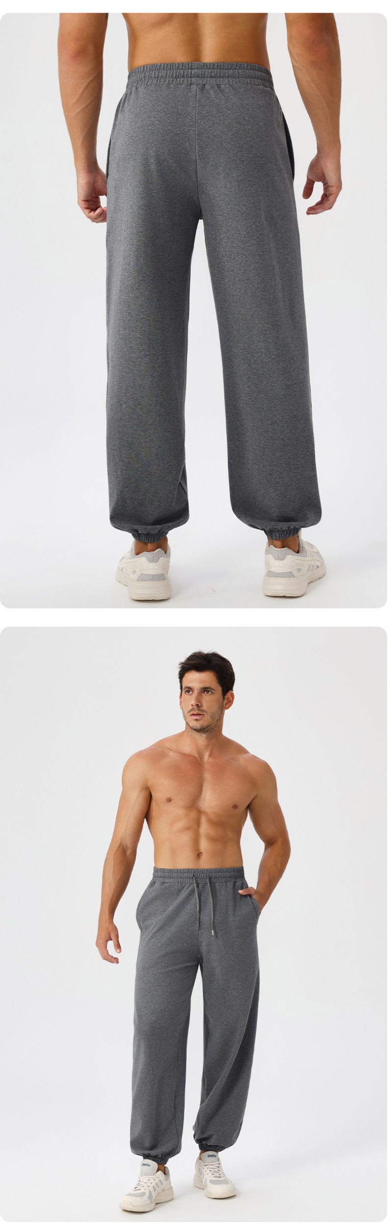 Jogger Stretch Elastic Waist Athletic Workout Cargo Pants Men's Lightweight Cargo Sweatpants EFGBYEL-51349