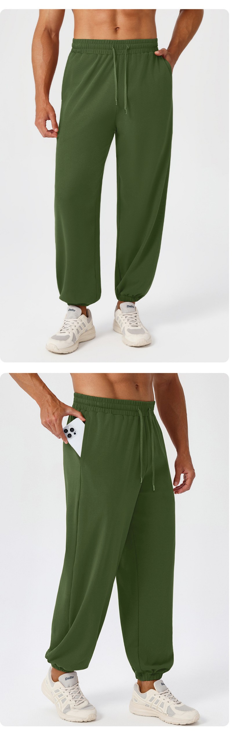Jogger Stretch Elastic Waist Athletic Workout Cargo Pants Men's Lightweight Cargo Sweatpants EFGBYEL-51349