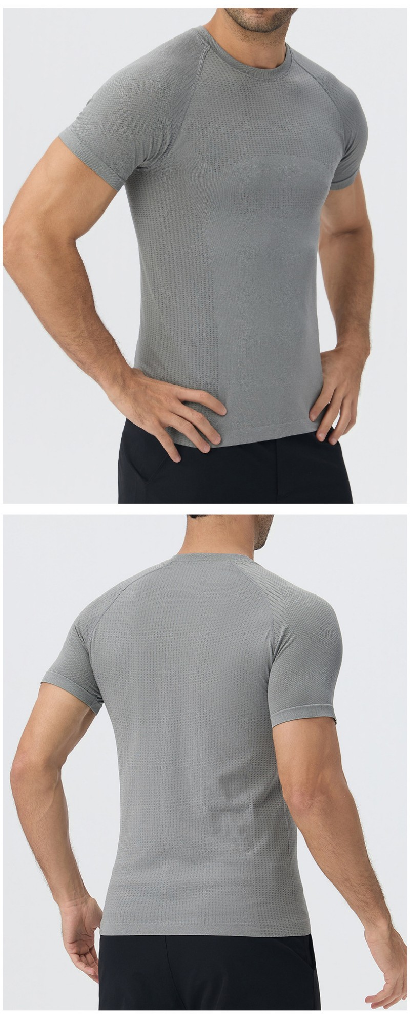 Mens Workout T Shirt Quick Dry Gym Training Apparel Men Gym Tee Lightweight Breathable Fitness Wear No reviews yet EFGBYEL-L53