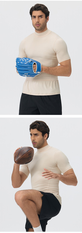 Short-sleeve Mens Sports Training Shirt Breathable Quick-drying Dry Fit T-shirts for Men EFGBYEL-61205
