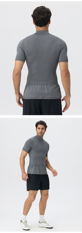 Short-sleeve Mens Sports Training Shirt Breathable Quick-drying Dry Fit T-shirts for Men EFGBYEL-61205