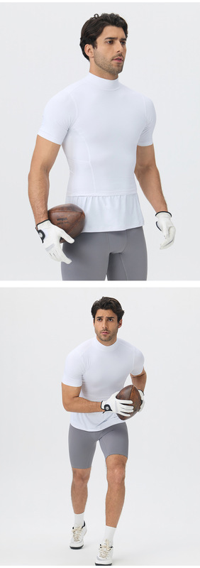 Short-sleeve Mens Sports Training Shirt Breathable Quick-drying Dry Fit T-shirts for Men EFGBYEL-61205