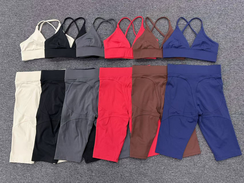 Comfortable Fitness Sexy Backless Set Breathable Yoga Bra Leggings Elastic Waist Woman Yoga Sets FGBQS1358 3729