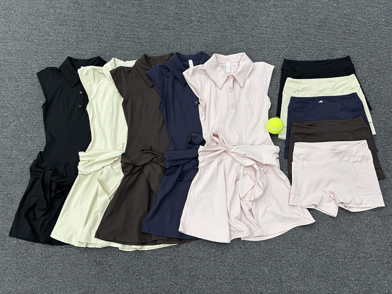 Women Running Workout Sports Girls Tennis Skirts With Built in Shorts Wear Tennis Skirts Dress FGBQS2803