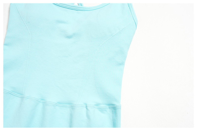 Women's Yoga Jumpsuit Backless Sports Playsuit Sleeveless Yoga Onesie Bodysuit Quick-Dry FGBFLT5107