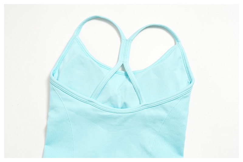 Women's Yoga Jumpsuit Backless Sports Playsuit Sleeveless Yoga Onesie Bodysuit Quick-Dry FGBFLT5107