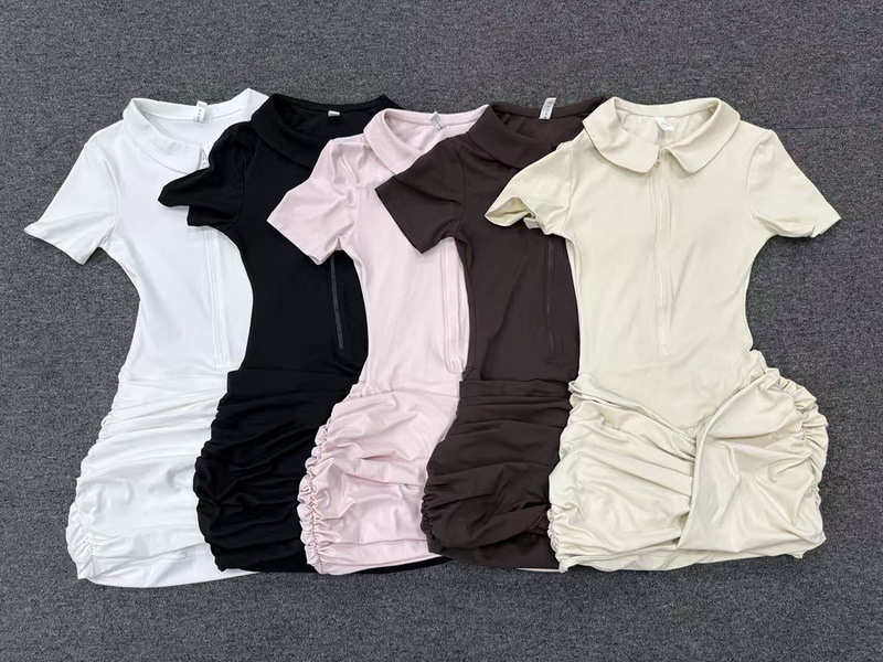 Women's Summer Tennis Skirt One-piece Breathable Quick Dry Four-Way Stretch Tennis Dress FGBQS1698