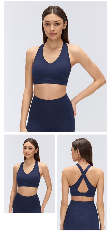 Yoga Sports Bras for Women Breathable Support Lightweight Spandex Padded Bra FGBD26074