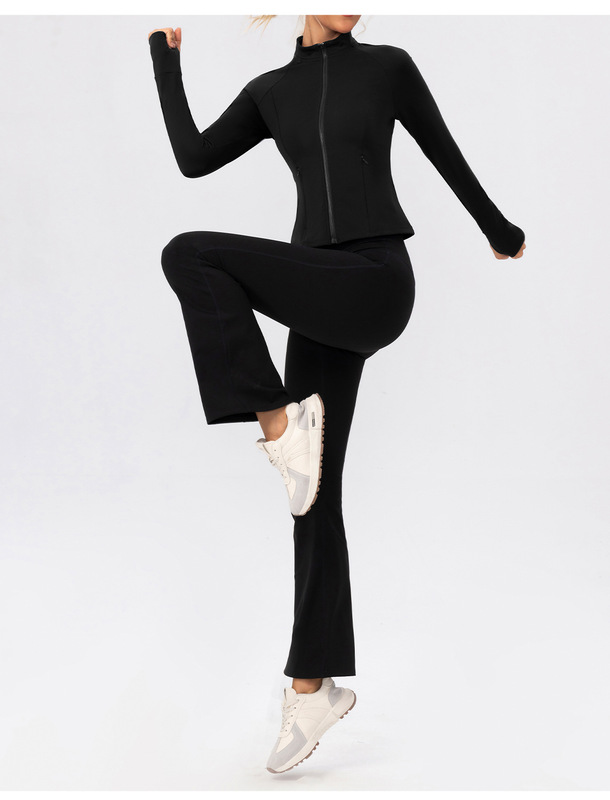 Fitness Yoga Bell-bottom Pants Gym Yoga Jackets Women 2 Piece Yoga Set FGBYEL52633 52325