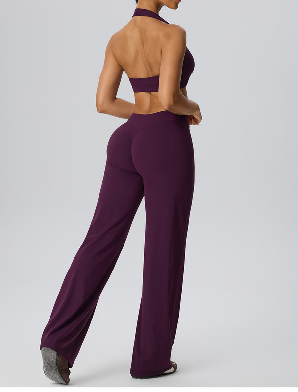 High Stretch Fabric Yoga Set for Women Form-Fitting Breathable Quick-Dry Workout Set Gym FGBYEL62768 62345