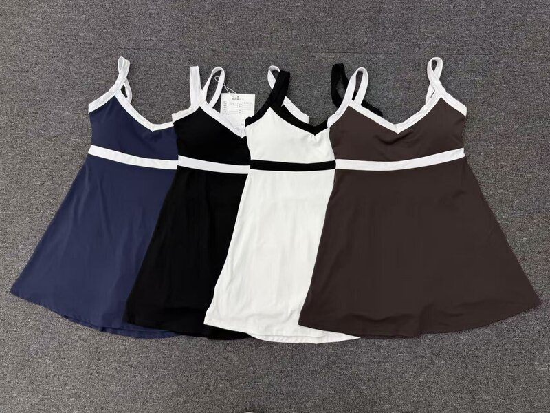 Ladies Tennis Dress Women Sportswear Golf Girls Tennis Dress With Shorts Tennis Wear Dress FGBQS3591