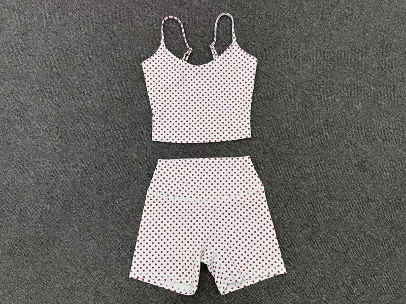 Gym Fitness Yoga Set Singlets Shorts Women Quick Dry Outdoor Running Sportswear FGBQS7116 1571