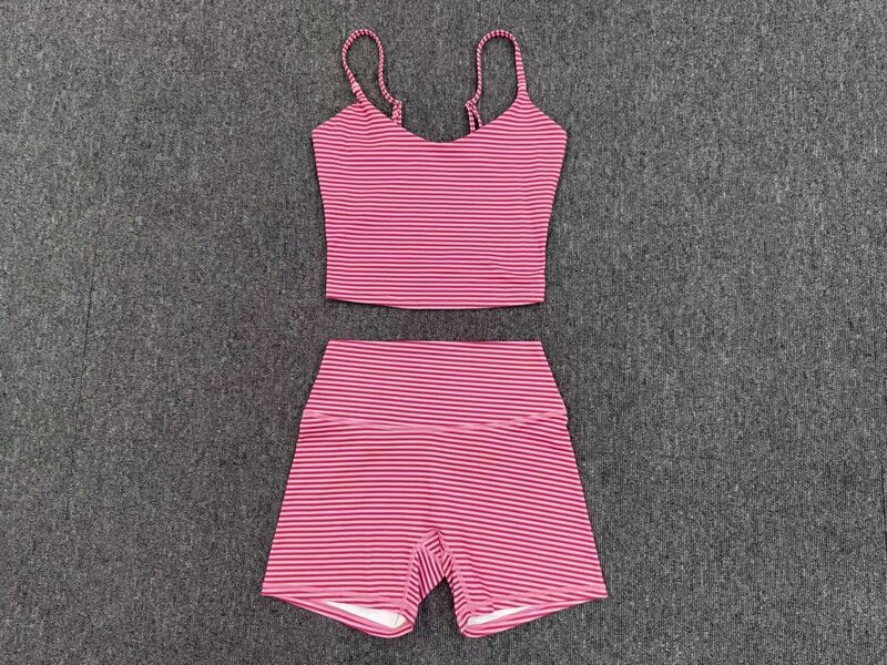 Gym Fitness Yoga Set Singlets Shorts Women Quick Dry Outdoor Running Sportswear FGBQS7116 1571