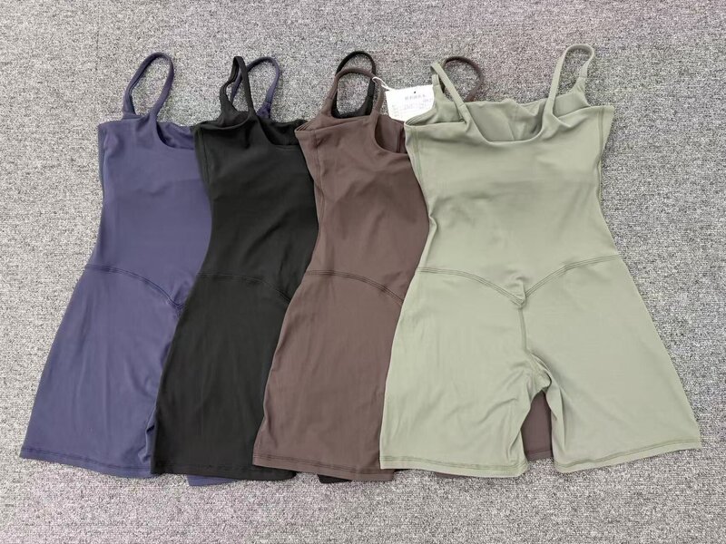 Women's Sports Bodysuits and Jumpsuits Fitness Yoga Shorts for Workout Gym Set FGBQS6709