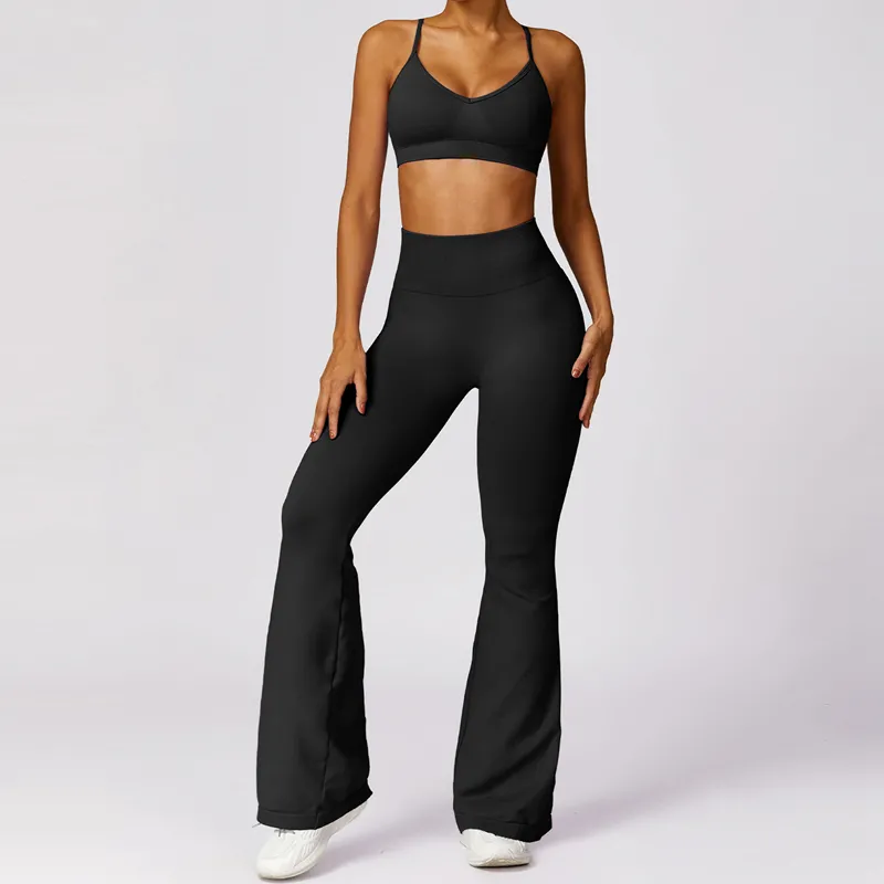 Seamless 3-Piece Yoga Set: Sports Bra, Jacket, and Leggings FGBTZ7502