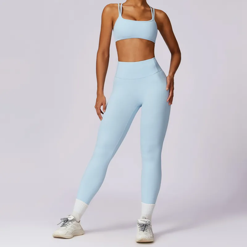 Women's 2-Piece Yoga Set: Sports Bra and Shorts FGBTZ8047