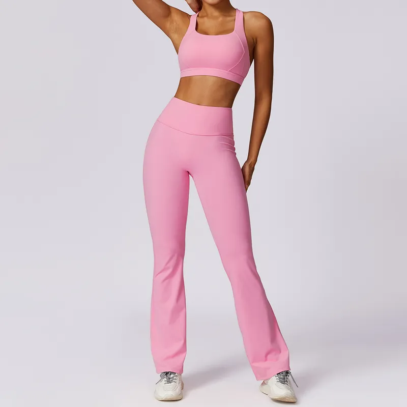 Women's 2-Piece Yoga Set: Sports Bra and Shorts FGBTZ8047