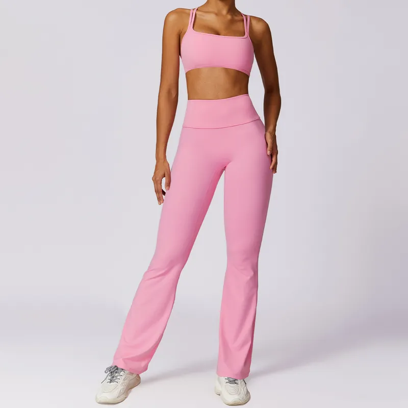 Women's 2-Piece Yoga Set: Sports Bra and Shorts FGBTZ8047