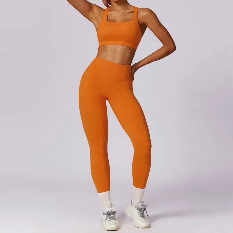 Women's 2-Piece Yoga Set: Sports Bra and Shorts FGBTZ8047