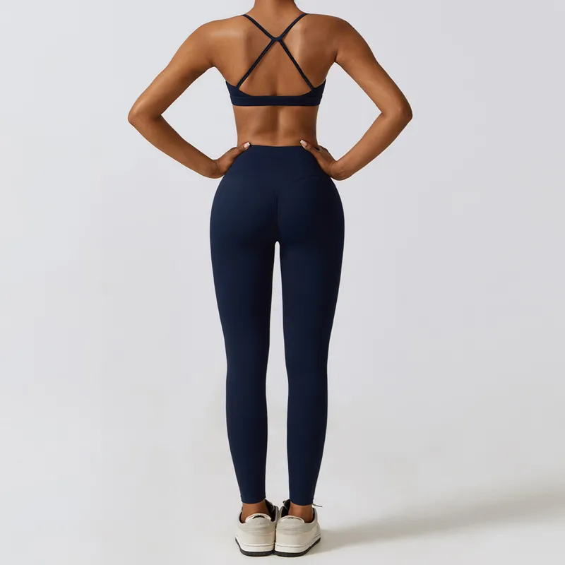 Women's 4-Piece Yoga Set: Sports Bra, Jacket, Tank Top, and Pants FGBTZ8347