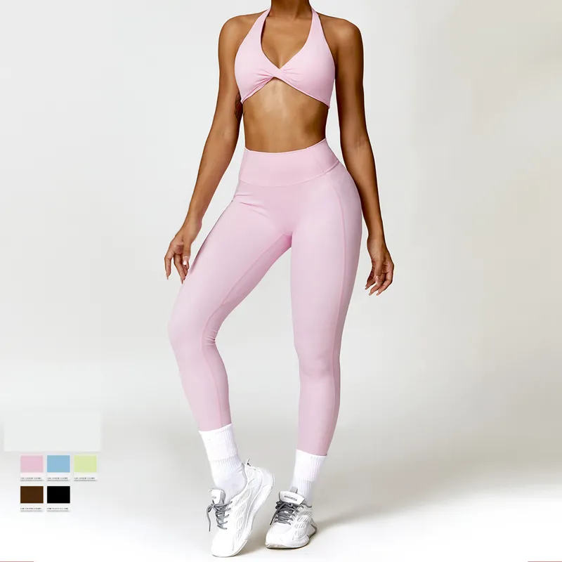 Women's 3-Piece Yoga Set: Sports Bra, Shorts, and Pants FGBTZ8503