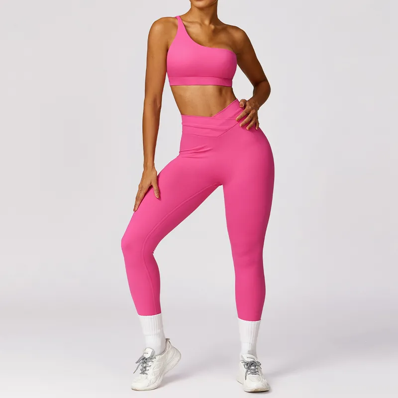 Women's 4-Piece Yoga Set: Sports Bra, Jacket, Shorts, and Pants FGBTZ8578