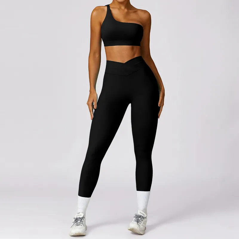Women's 4-Piece Yoga Set: Sports Bra, Jacket, Shorts, and Pants FGBTZ8578