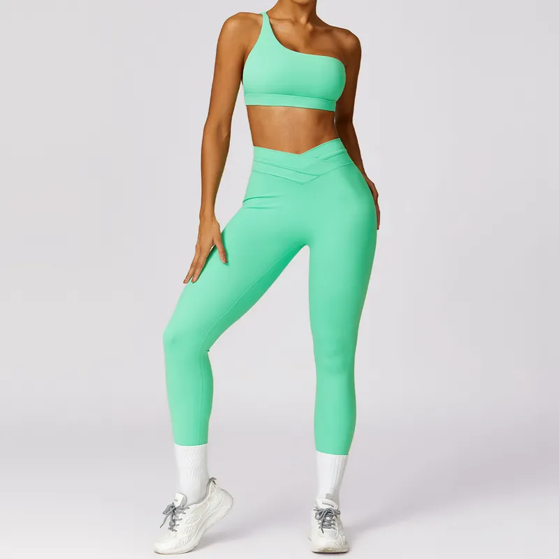 Women's 4-Piece Yoga Set: Sports Bra, Jacket, Shorts, and Pants FGBTZ8578