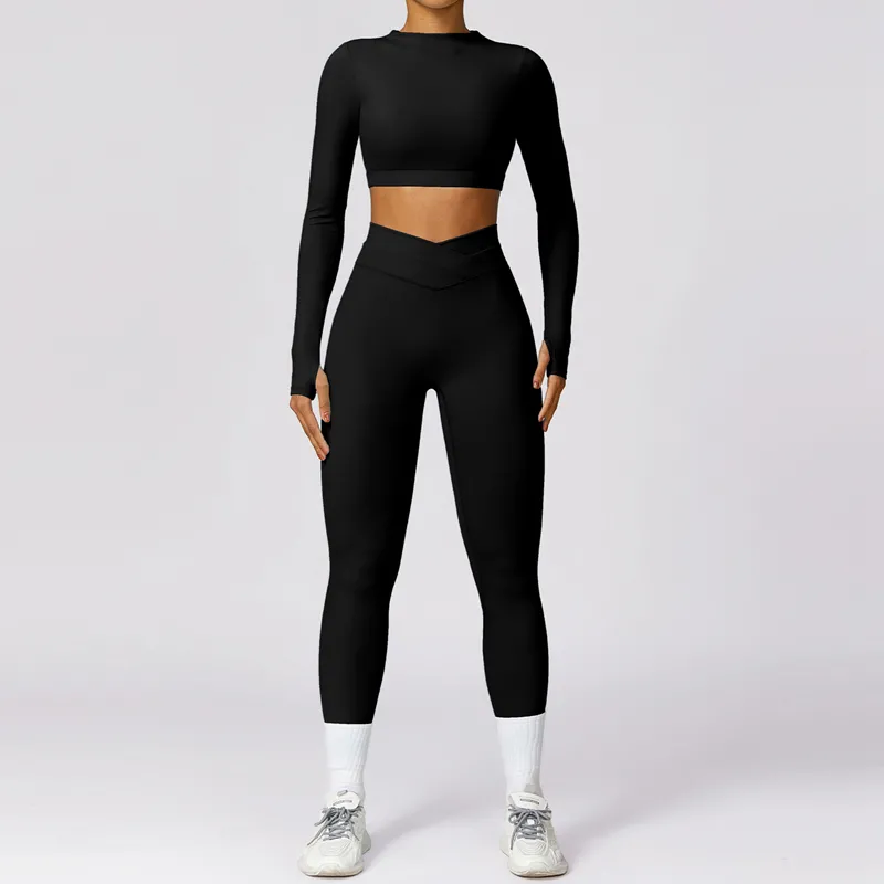 Women's 4-Piece Yoga Set: Sports Bra, Jacket, Shorts, and Pants FGBTZ8578