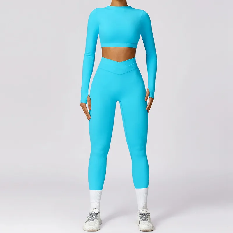 Women's 4-Piece Yoga Set: Sports Bra, Jacket, Shorts, and Pants FGBTZ8578