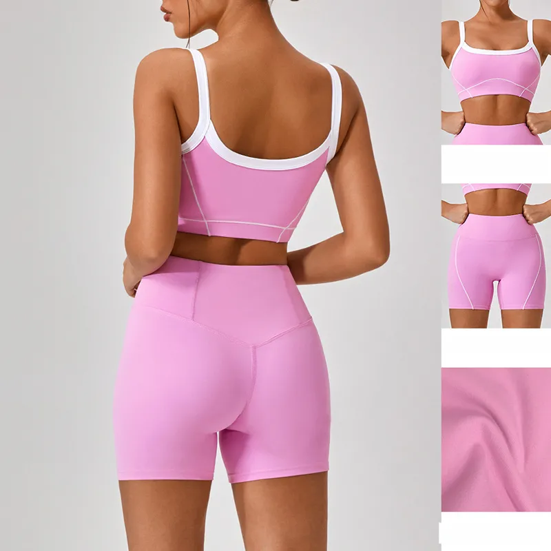 Women's 3-Piece Yoga Set: Sports Bra, Shorts, and Leggings FGBYW512+KW305